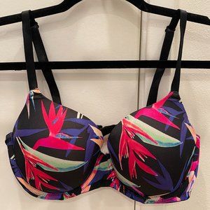 PINK Birds of Paradise Lightly Lined Bra